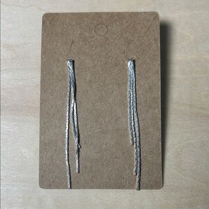 Silver Thread Earrings